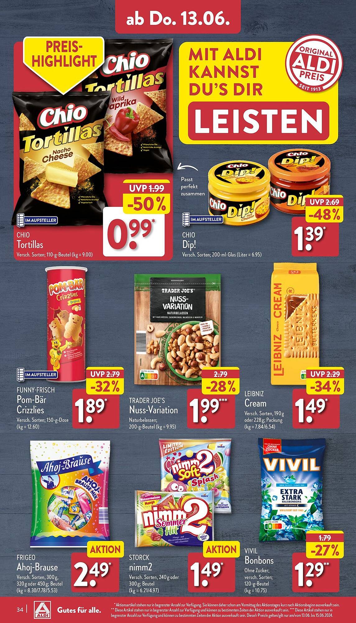 ALDI Nord Prospekt 10 – 15 Juni 2024 Seite 34