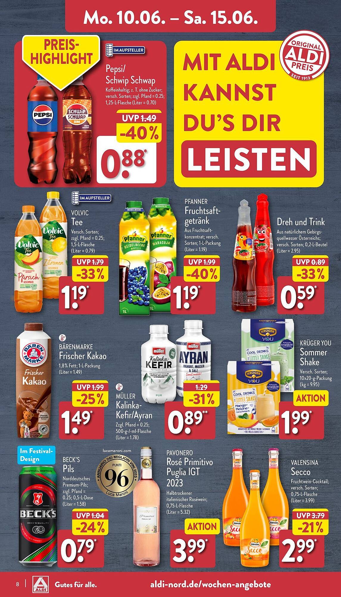 ALDI Nord Prospekt 10 – 15 Juni 2024 Seite 8