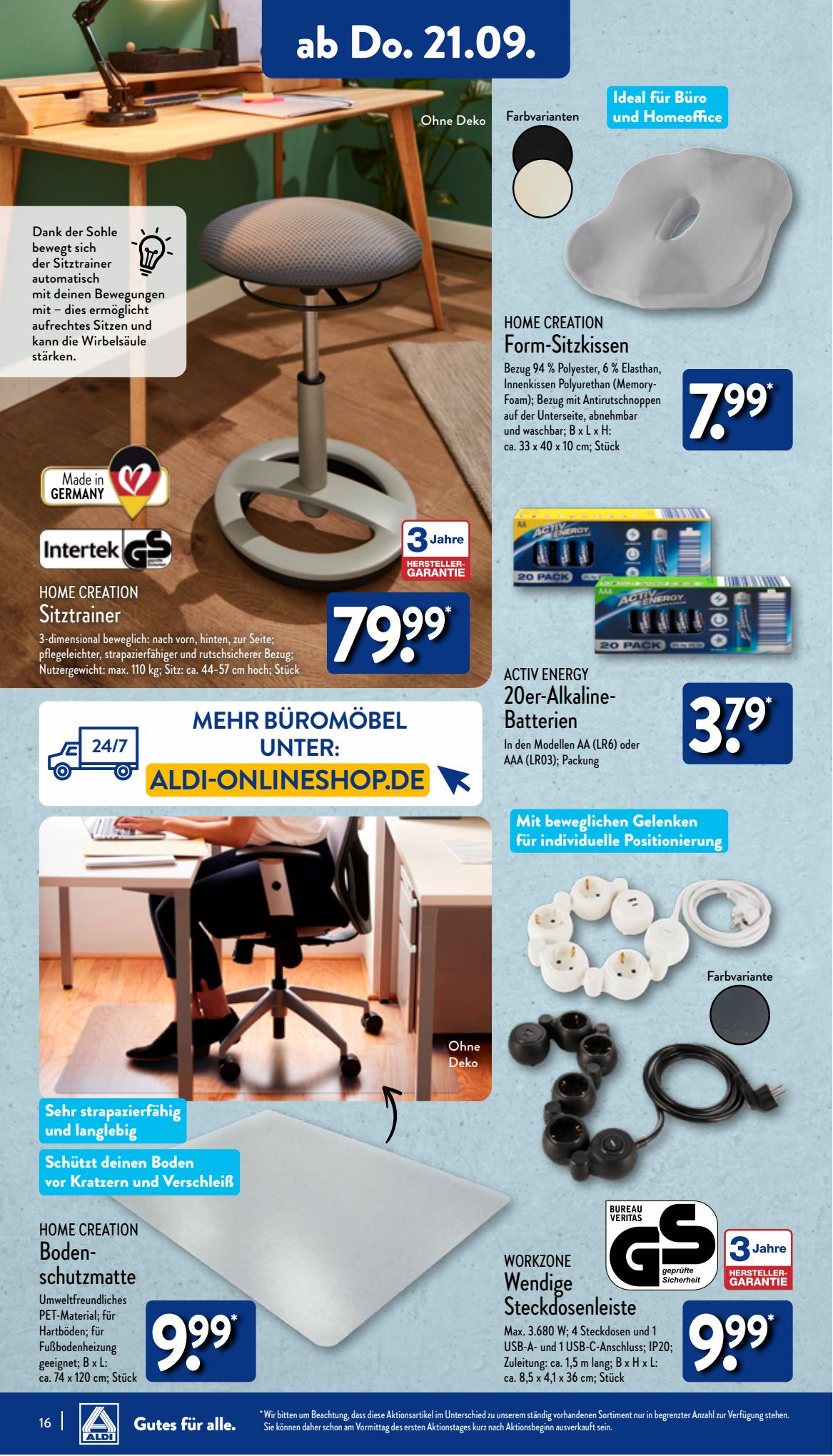 ALDI Nord Prospekt 11 – 14 September 2023 Seite 16