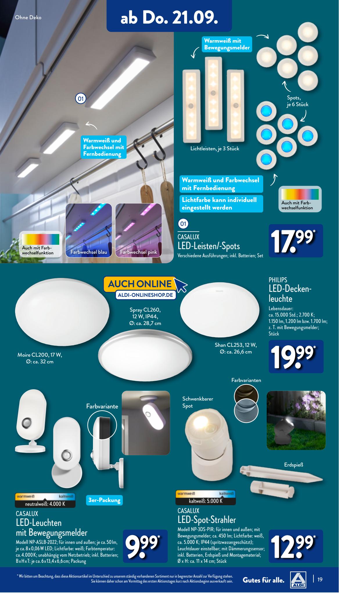 ALDI Nord Prospekt 11 – 14 September 2023 Seite 19