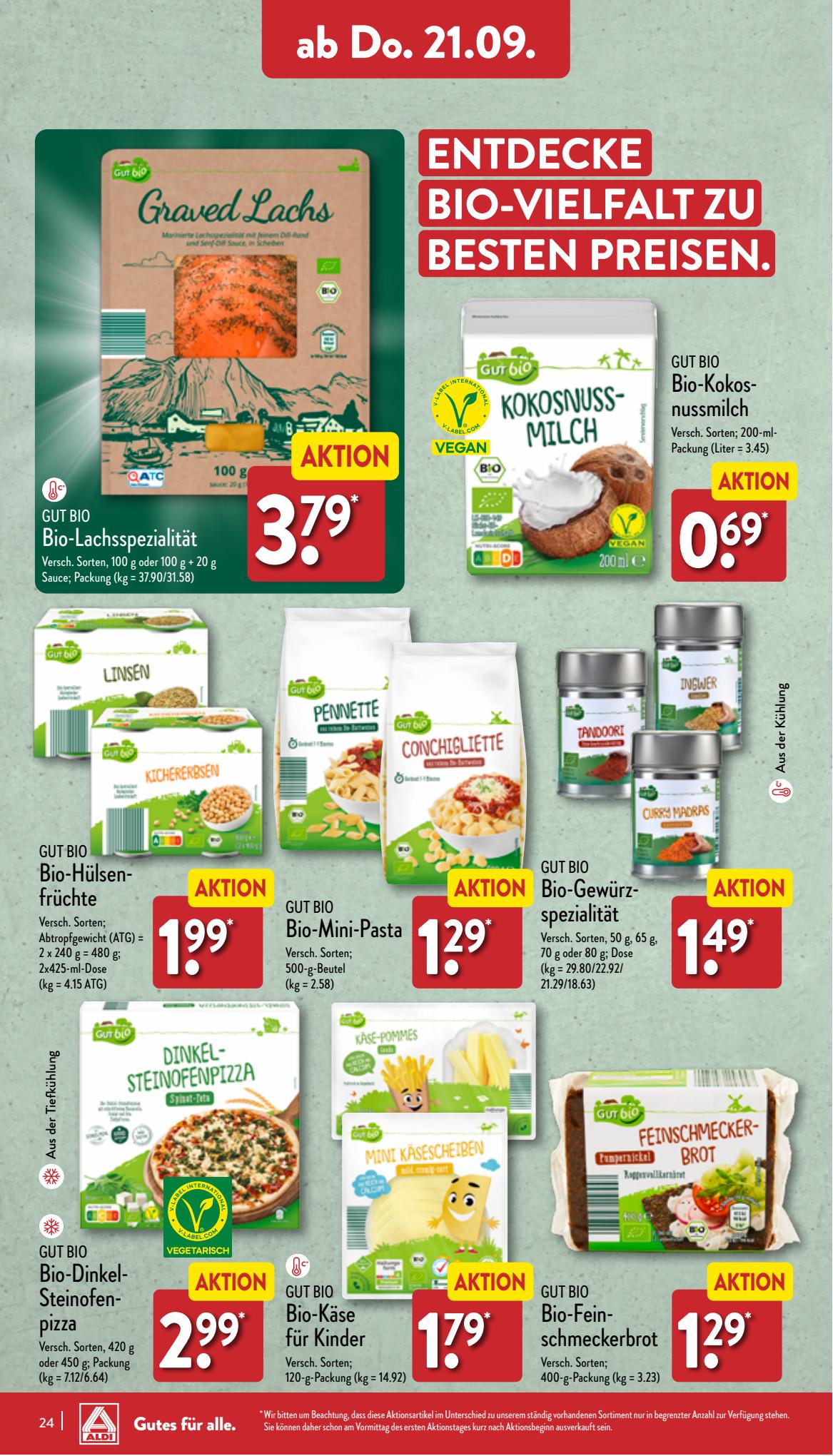 ALDI Nord Prospekt 11 – 14 September 2023 Seite 24