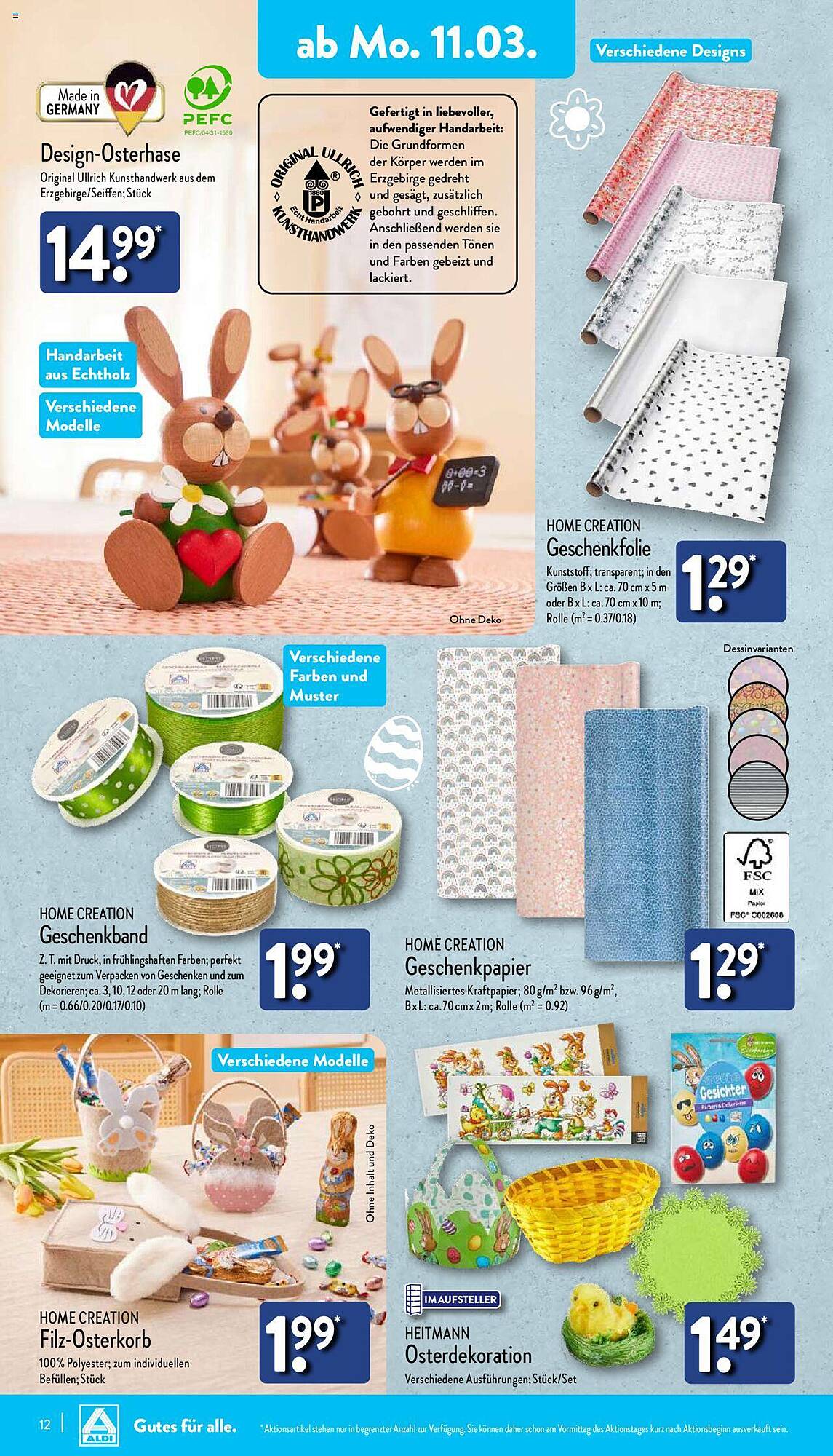 ALDI Nord Prospekt 11 – 16 Marsch 2024 Seite 12