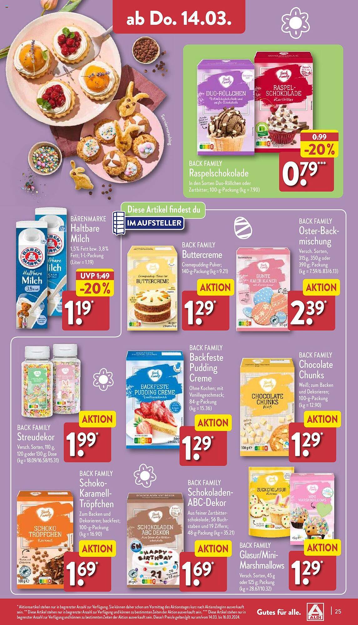 ALDI Nord Prospekt 11 – 16 Marsch 2024 Seite 25