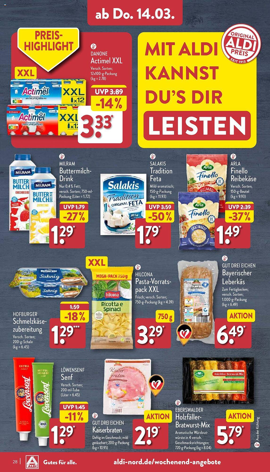 ALDI Nord Prospekt 11 – 16 Marsch 2024 Seite 28
