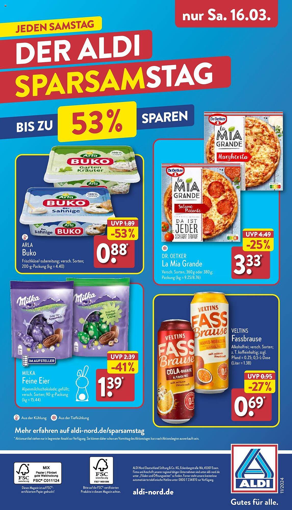 ALDI Nord Prospekt 11 – 16 Marsch 2024 Seite 39