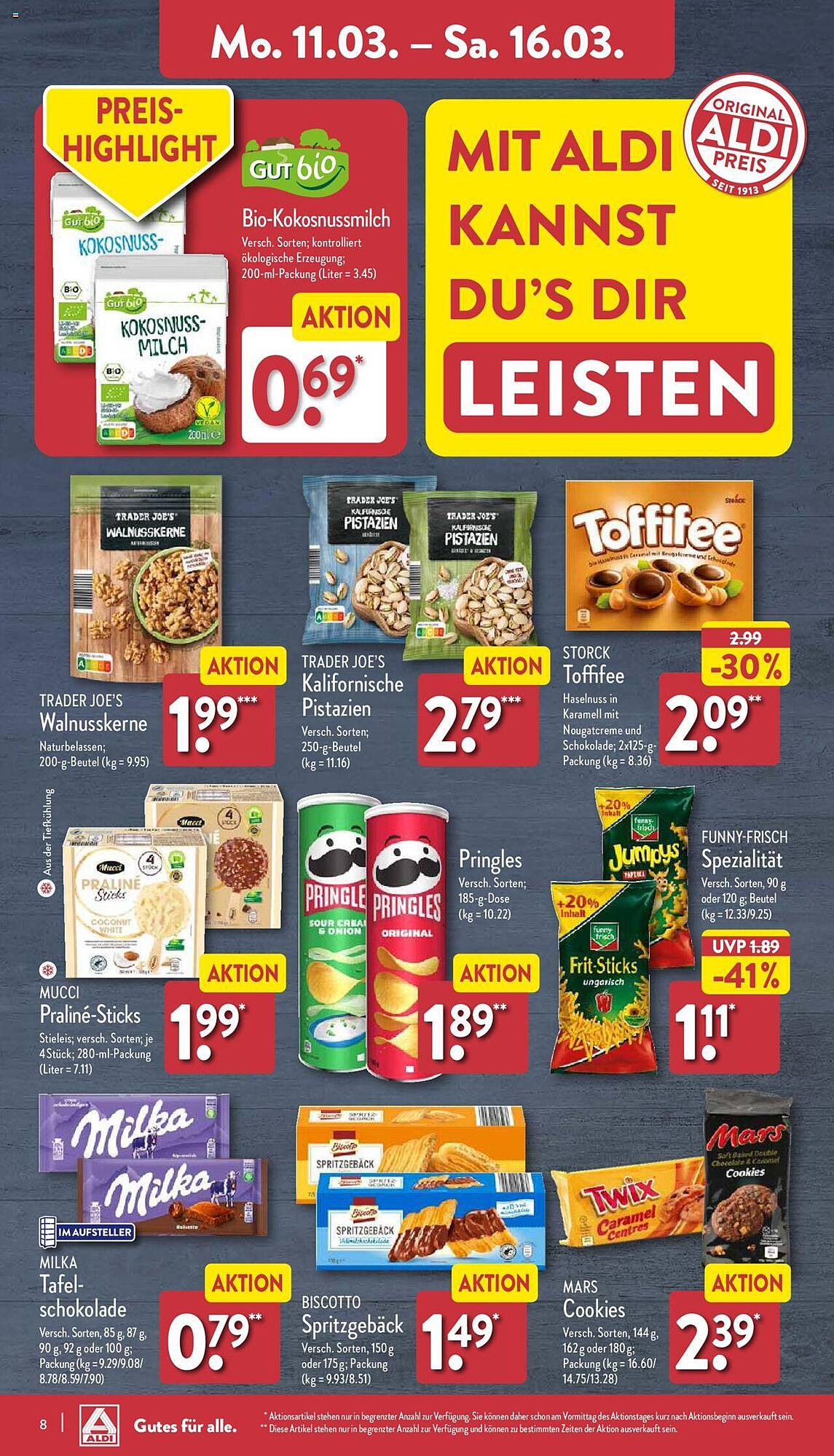 ALDI Nord Prospekt 11 – 16 Marsch 2024 Seite 8