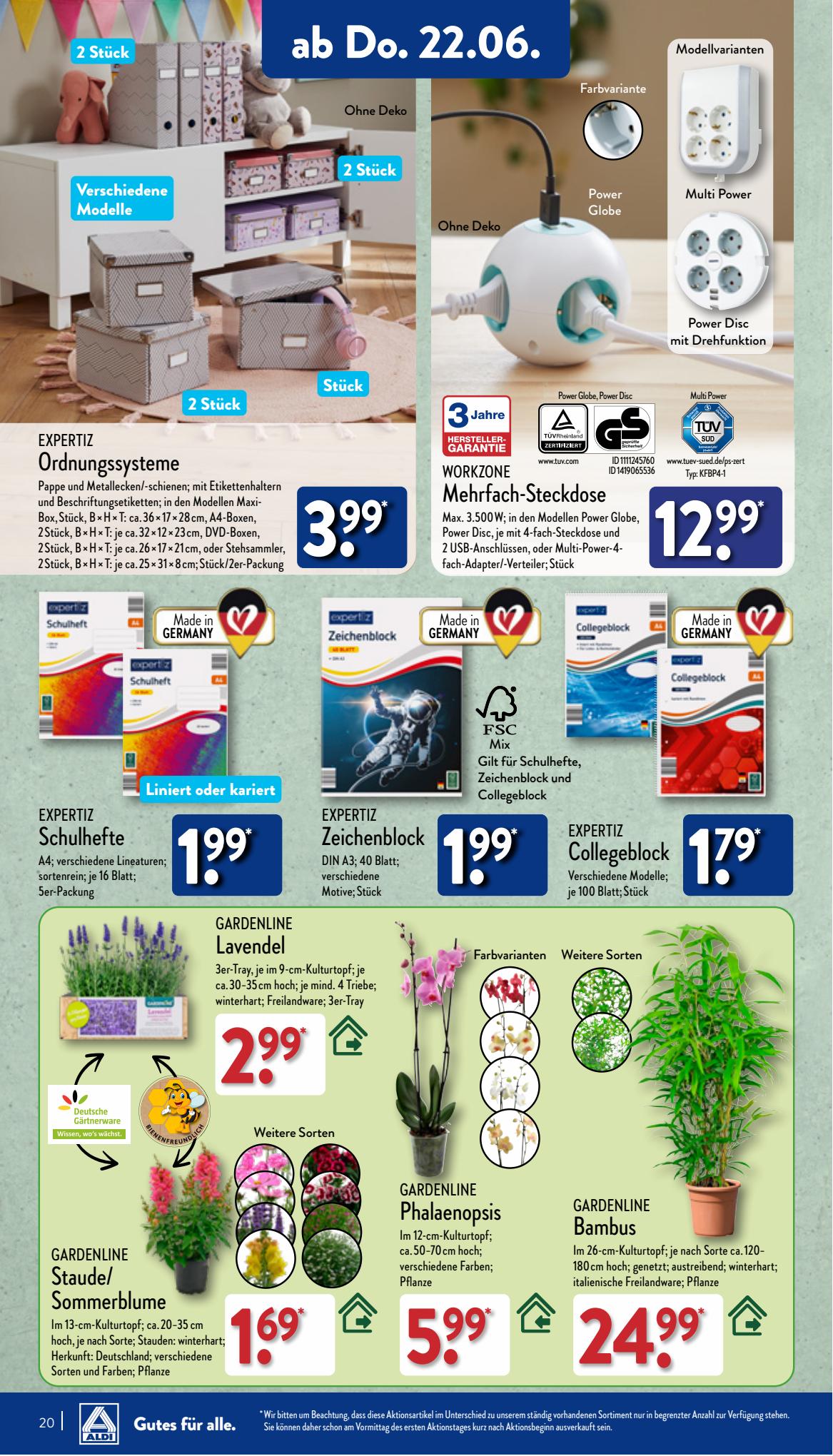 ALDI Nord Prospekt 12 – 15 Juni 2023 Seite 20