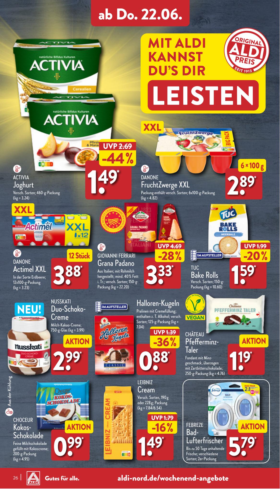 ALDI Nord Prospekt 12 – 15 Juni 2023 Seite 26