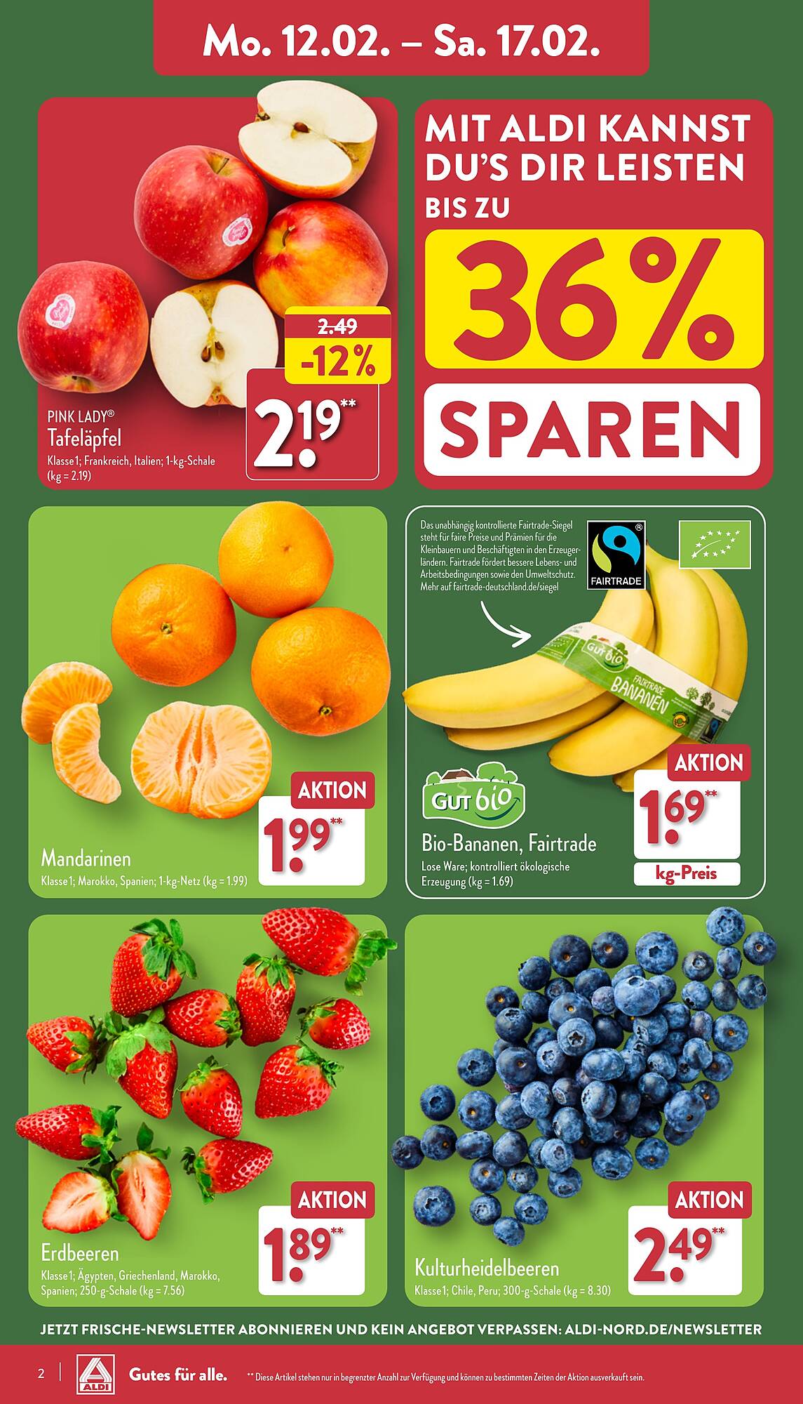 ALDI Nord Prospekt 12 – 17 Februar 2024 Seite 2