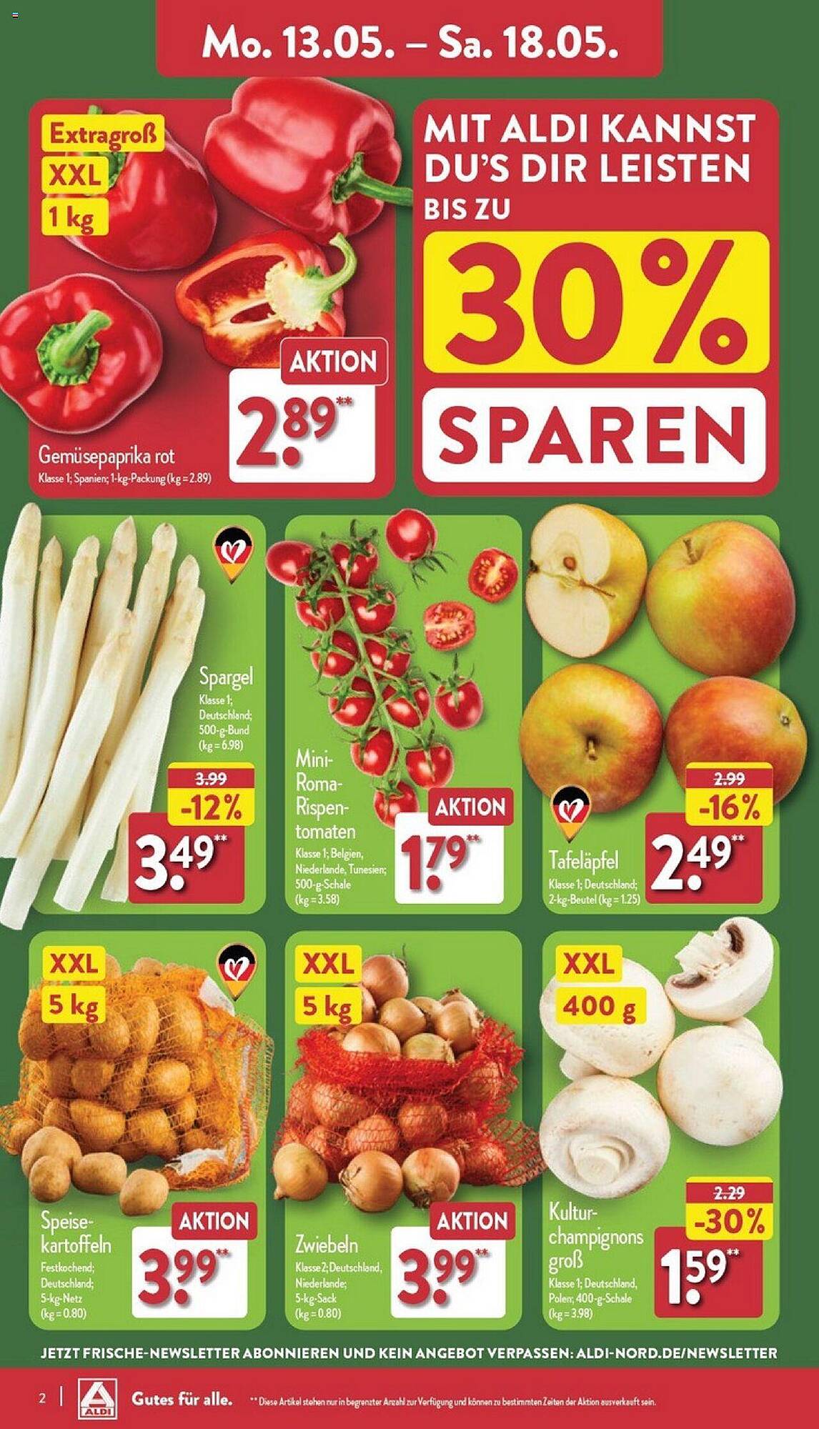 ALDI Nord Prospekt 13 – 18 Mai 2024 Seite 2