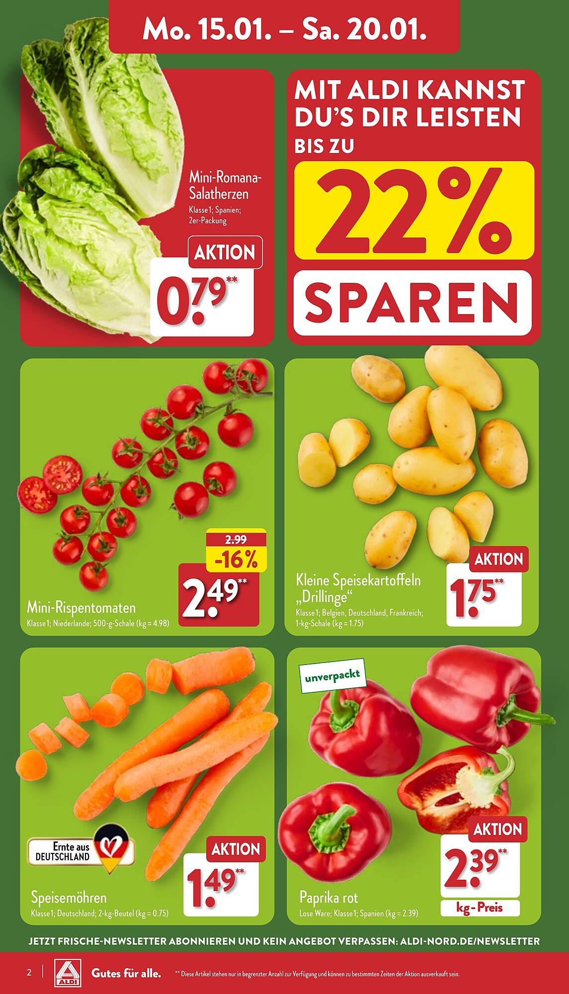 ALDI Nord Prospekt 15 – 20 Januar 2024 Seite 2