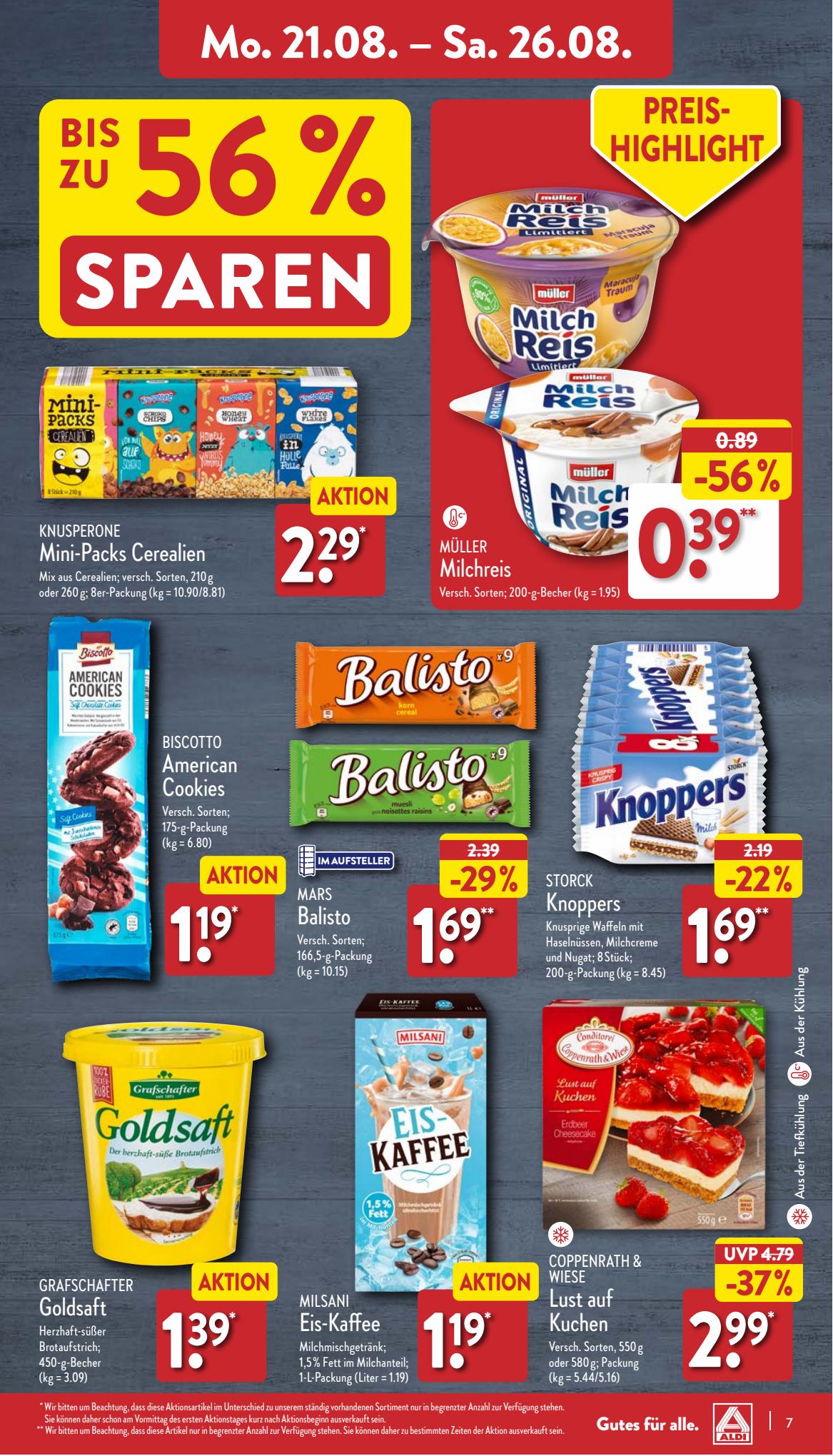 ALDI Nord Prospekt 15 – 26 August 2023 Seite 7