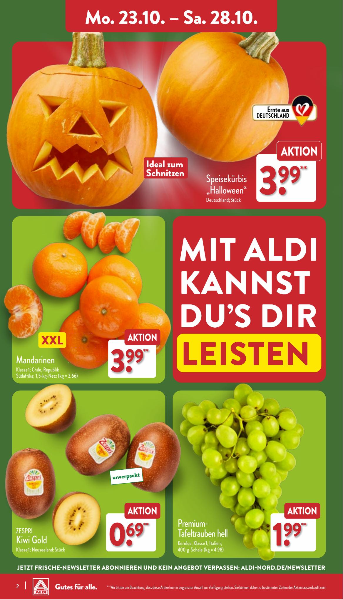 ALDI Nord Prospekt 16 – 19 October 2023 Seite 2