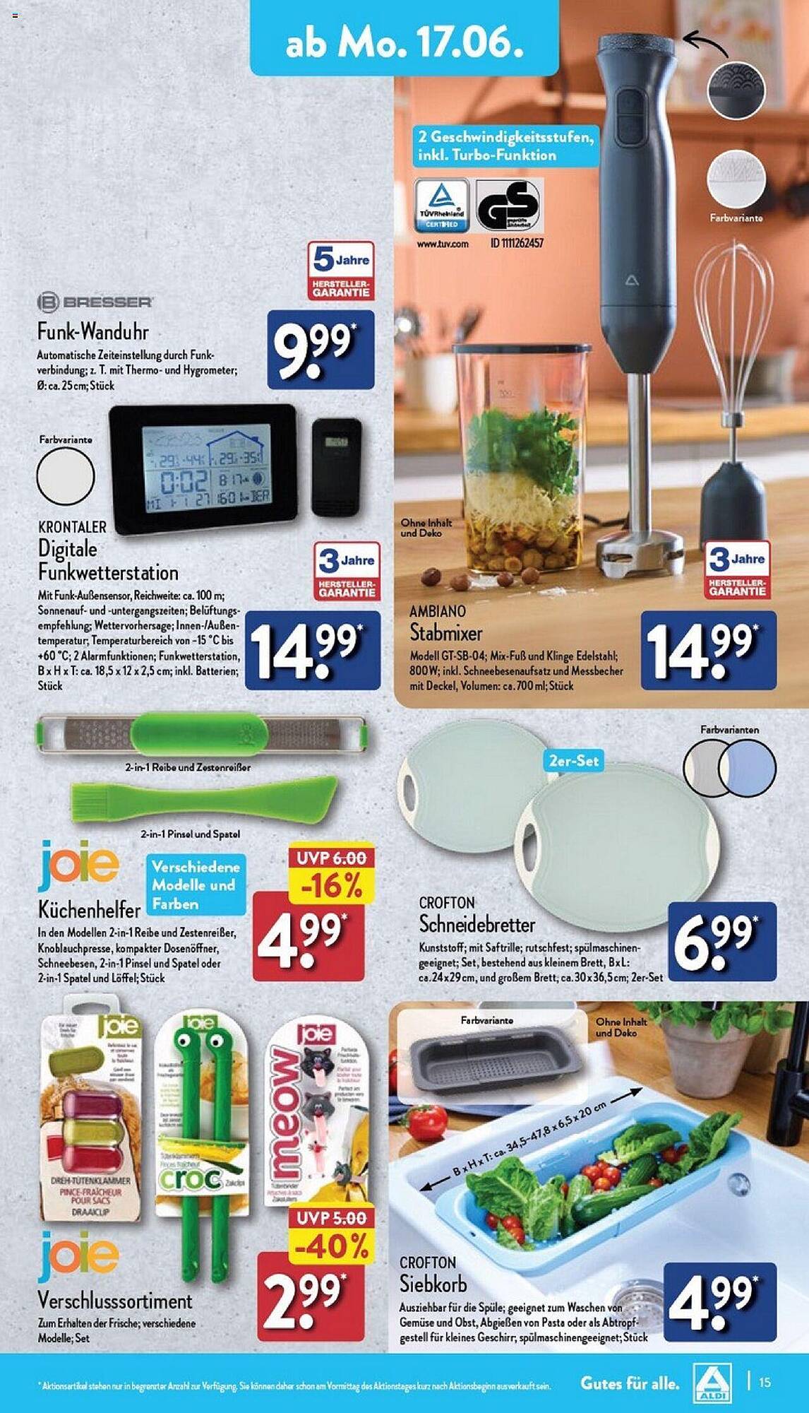 ALDI Nord Prospekt 17 – 22 Juni 2024 Seite 15