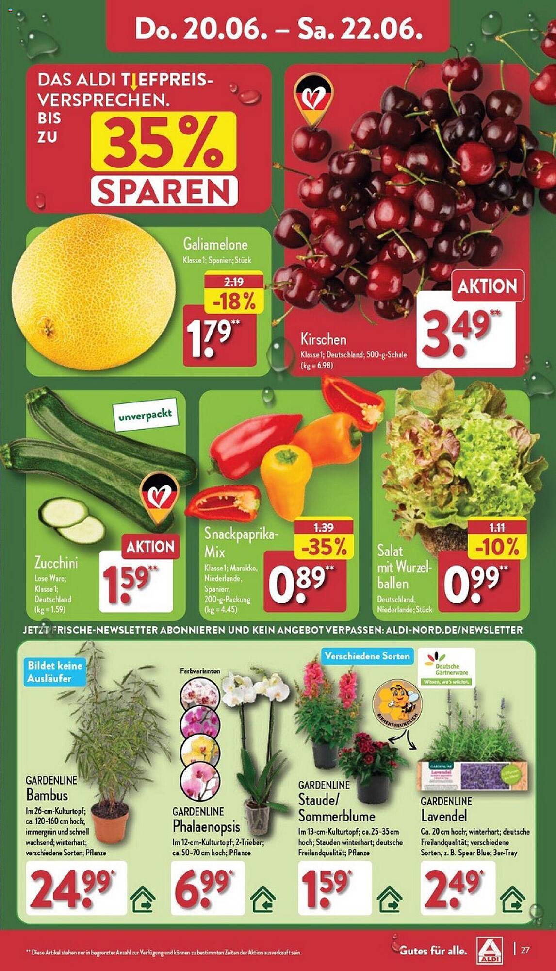 ALDI Nord Prospekt 17 – 22 Juni 2024 Seite 27