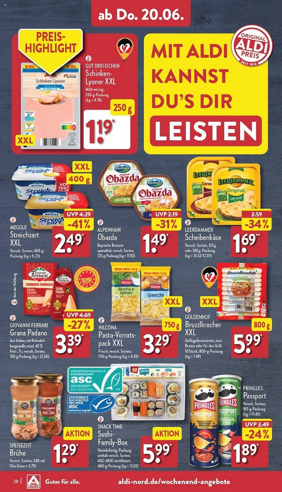 ALDI Nord Prospekt 17 – 22 Juni 2024 Seite 28