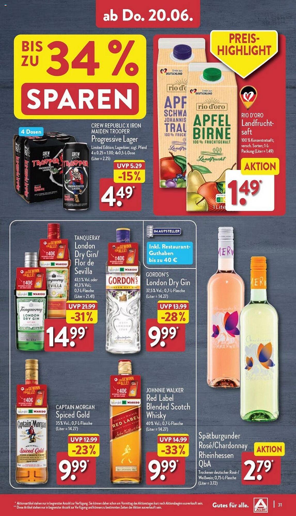 ALDI Nord Prospekt 17 – 22 Juni 2024 Seite 31