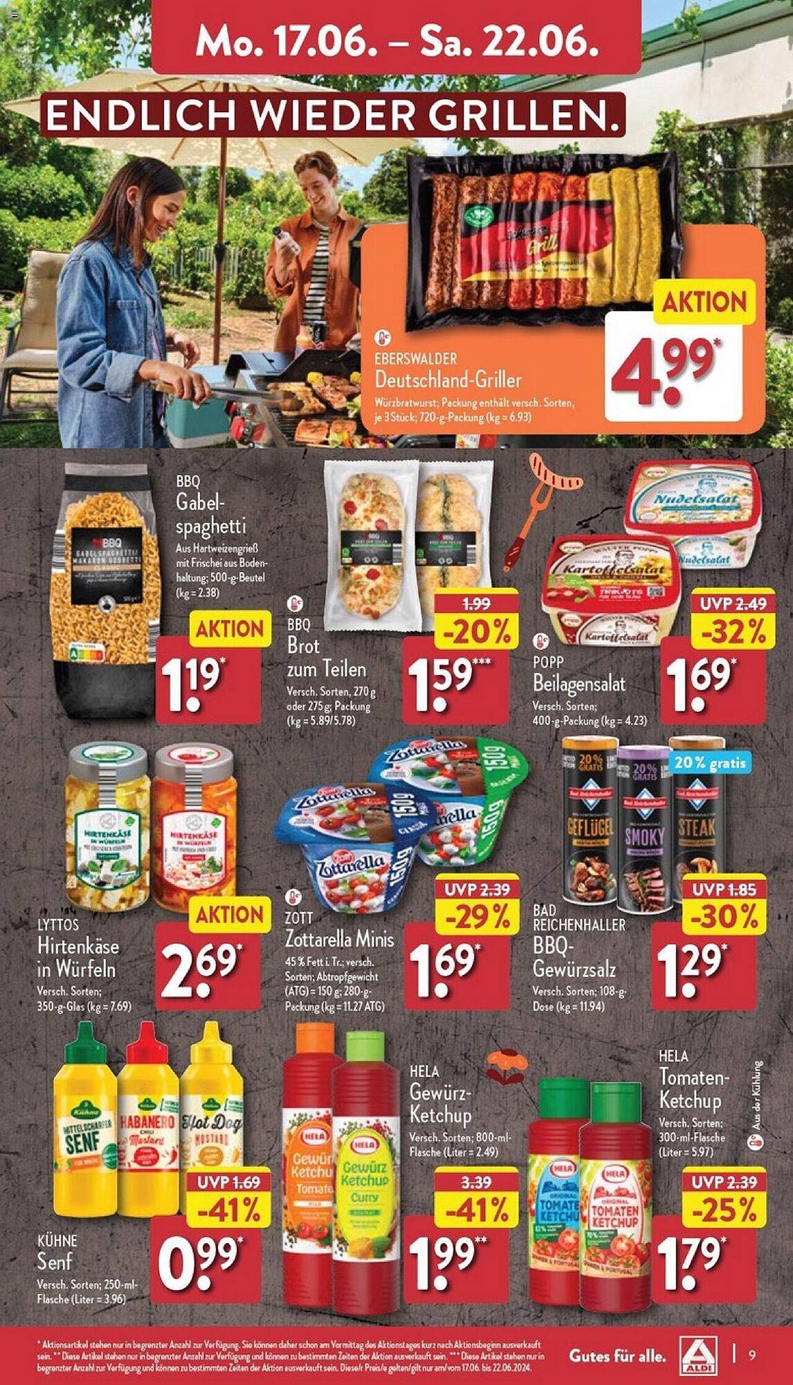 ALDI Nord Prospekt 17 – 22 Juni 2024 Seite 9