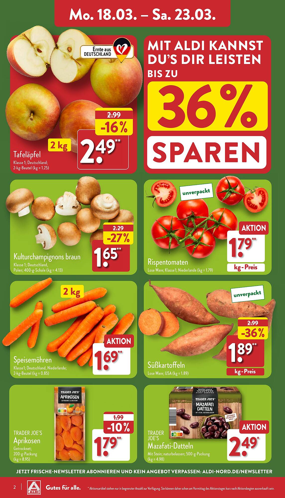 ALDI Nord Prospekt 18 – 23 Marsch 2024 Seite 2