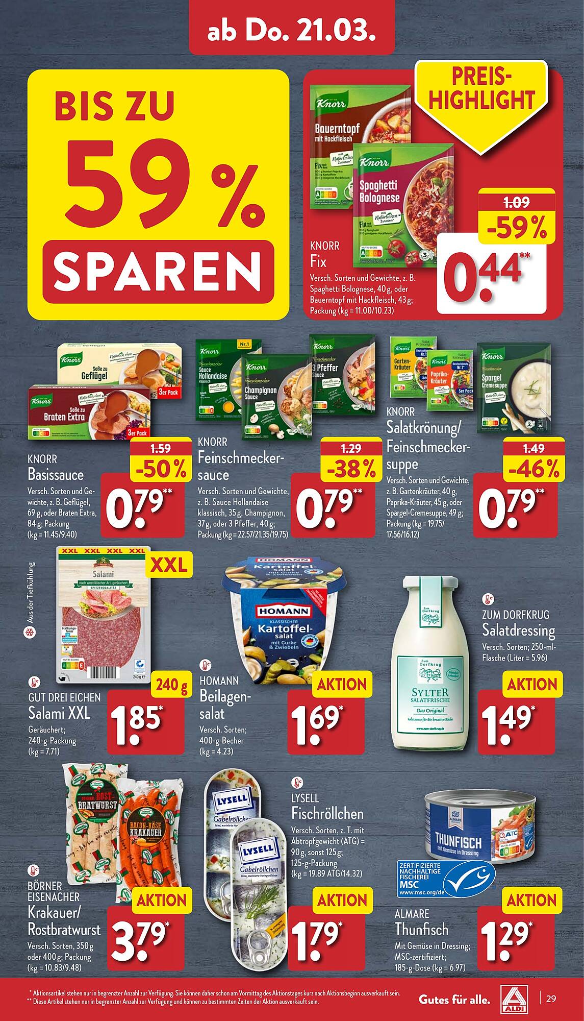 ALDI Nord Prospekt 18 – 23 Marsch 2024 Seite 29