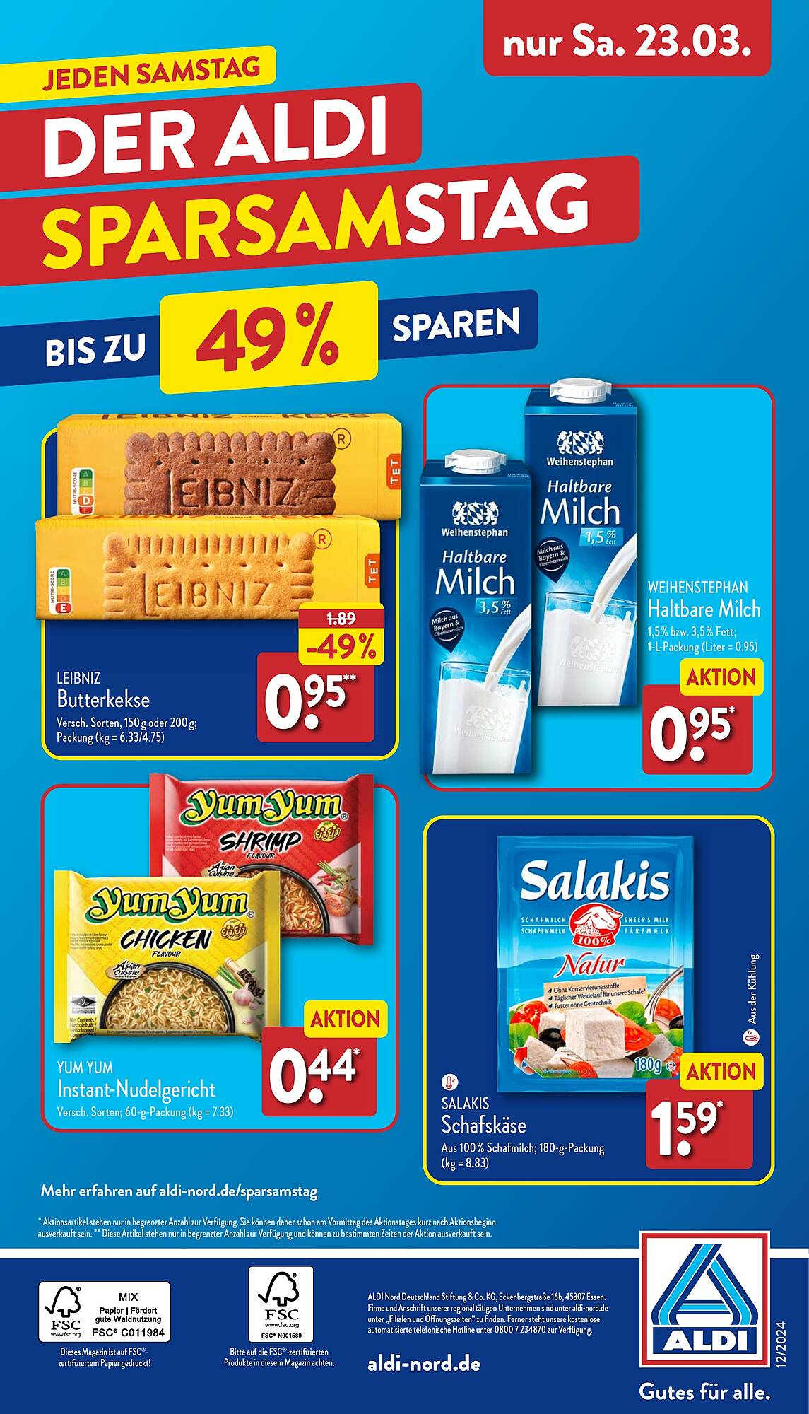 ALDI Nord Prospekt 18 – 23 Marsch 2024 Seite 38