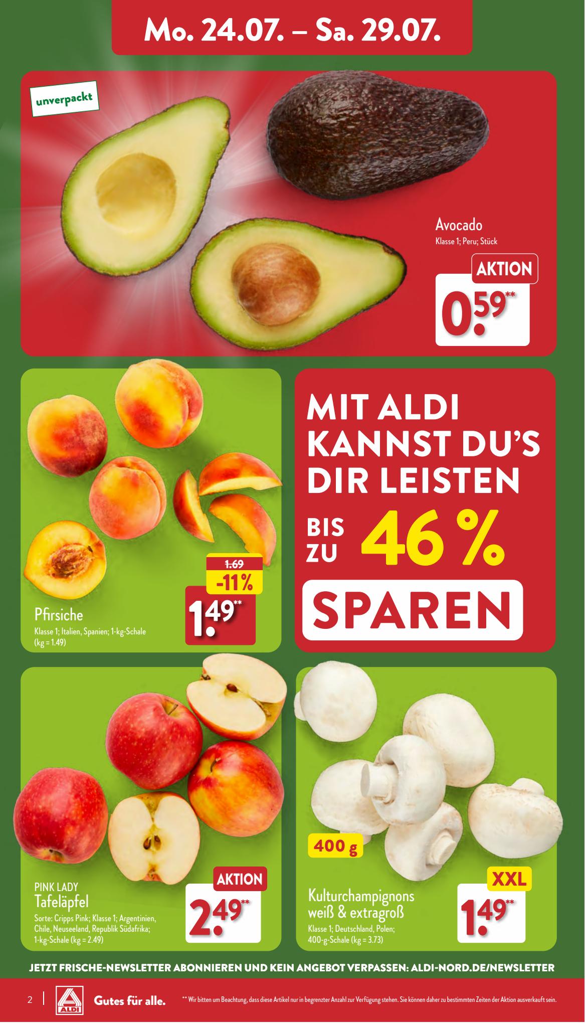 ALDI Nord Prospekt 18 – 29 Juli 2023 Seite 2