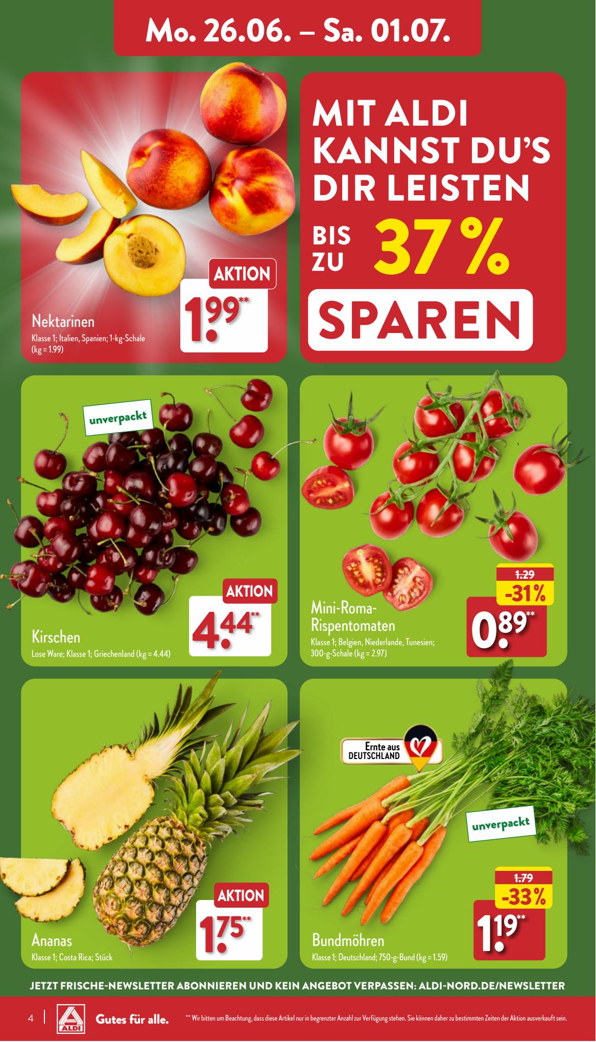ALDI Nord Prospekt 19 Juni – 1 Juli 2023 Seite 4