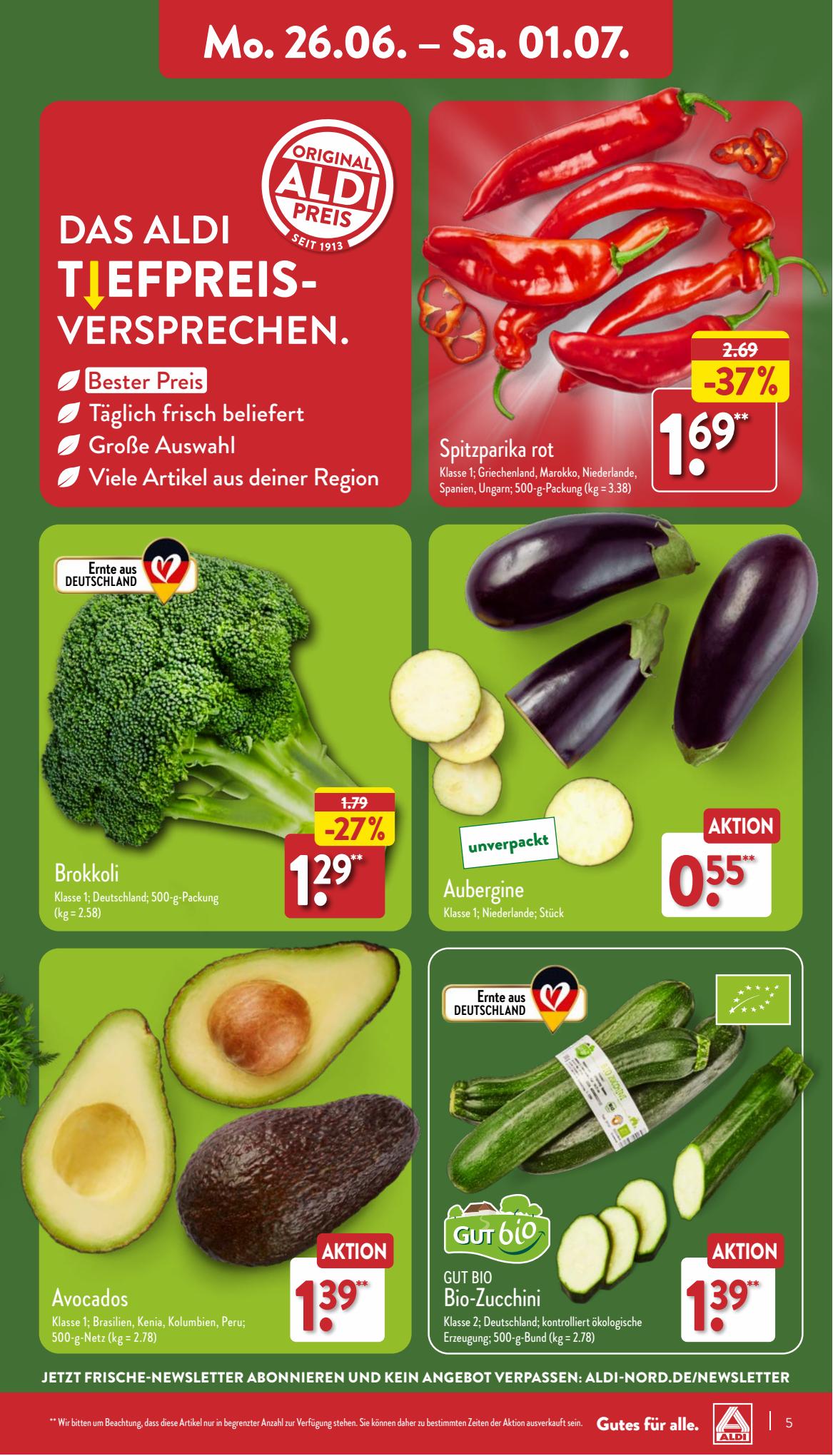 ALDI Nord Prospekt 19 Juni – 1 Juli 2023 Seite 5