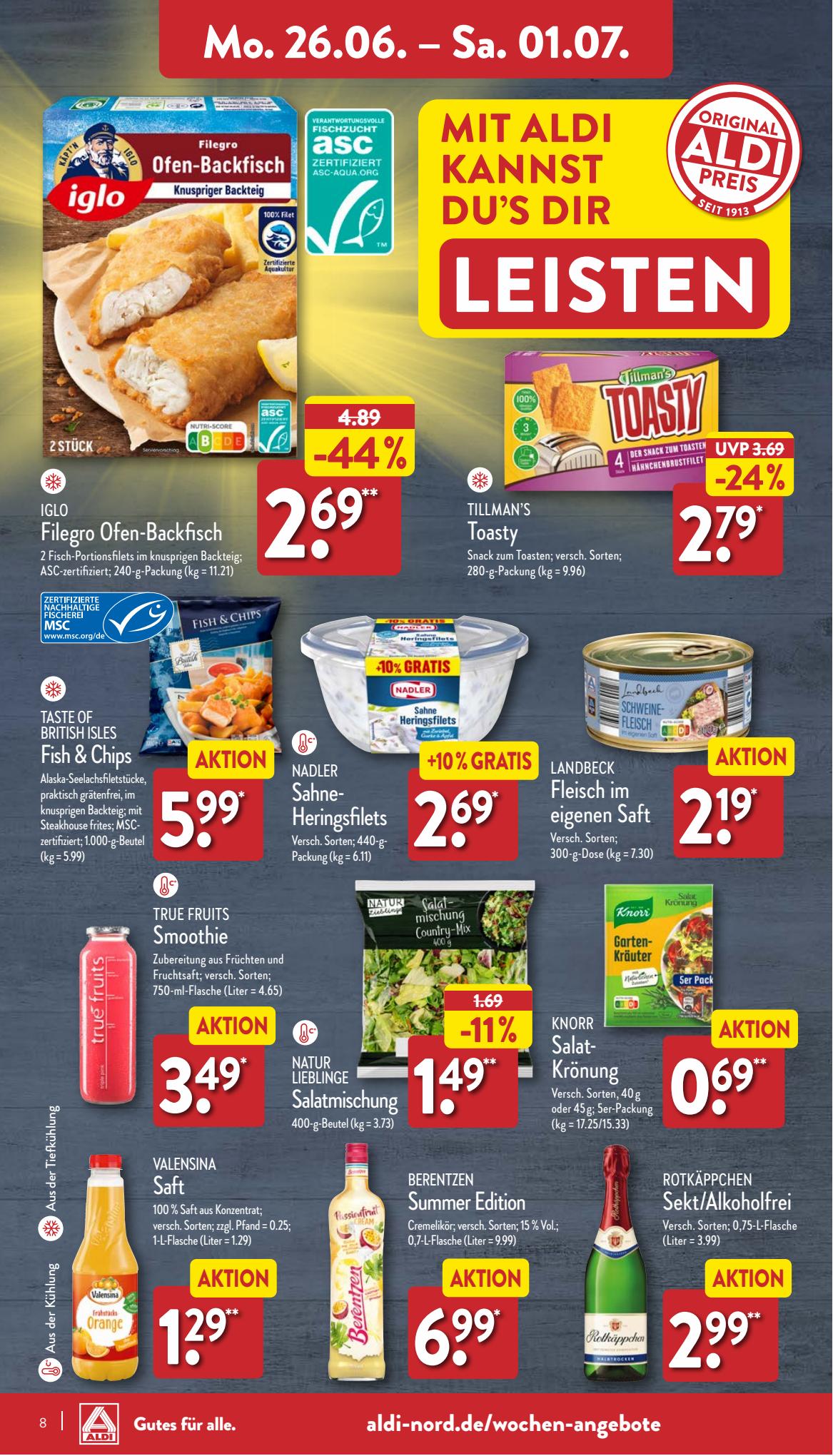 ALDI Nord Prospekt 19 Juni – 1 Juli 2023 Seite 8