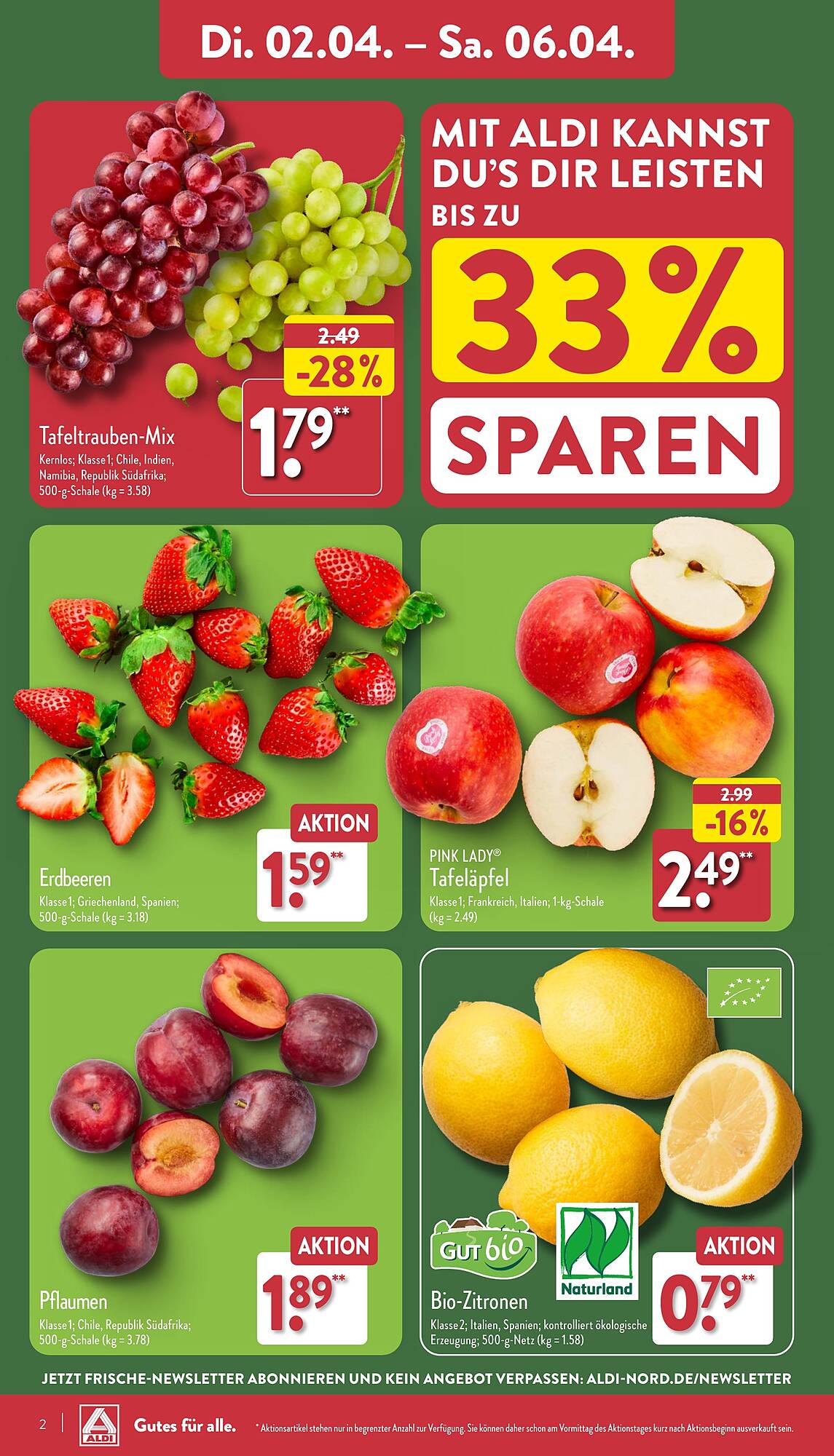 ALDI Nord Prospekt 2 – 6 April 2024 Seite 2