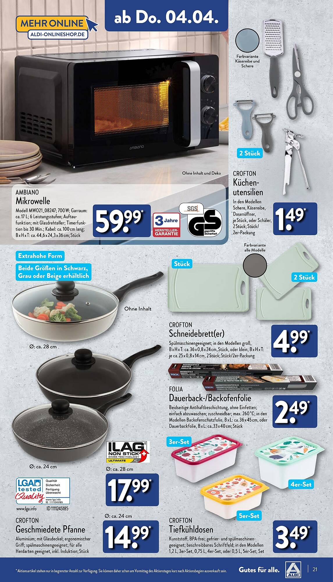 ALDI Nord Prospekt 2 – 6 April 2024 Seite 21