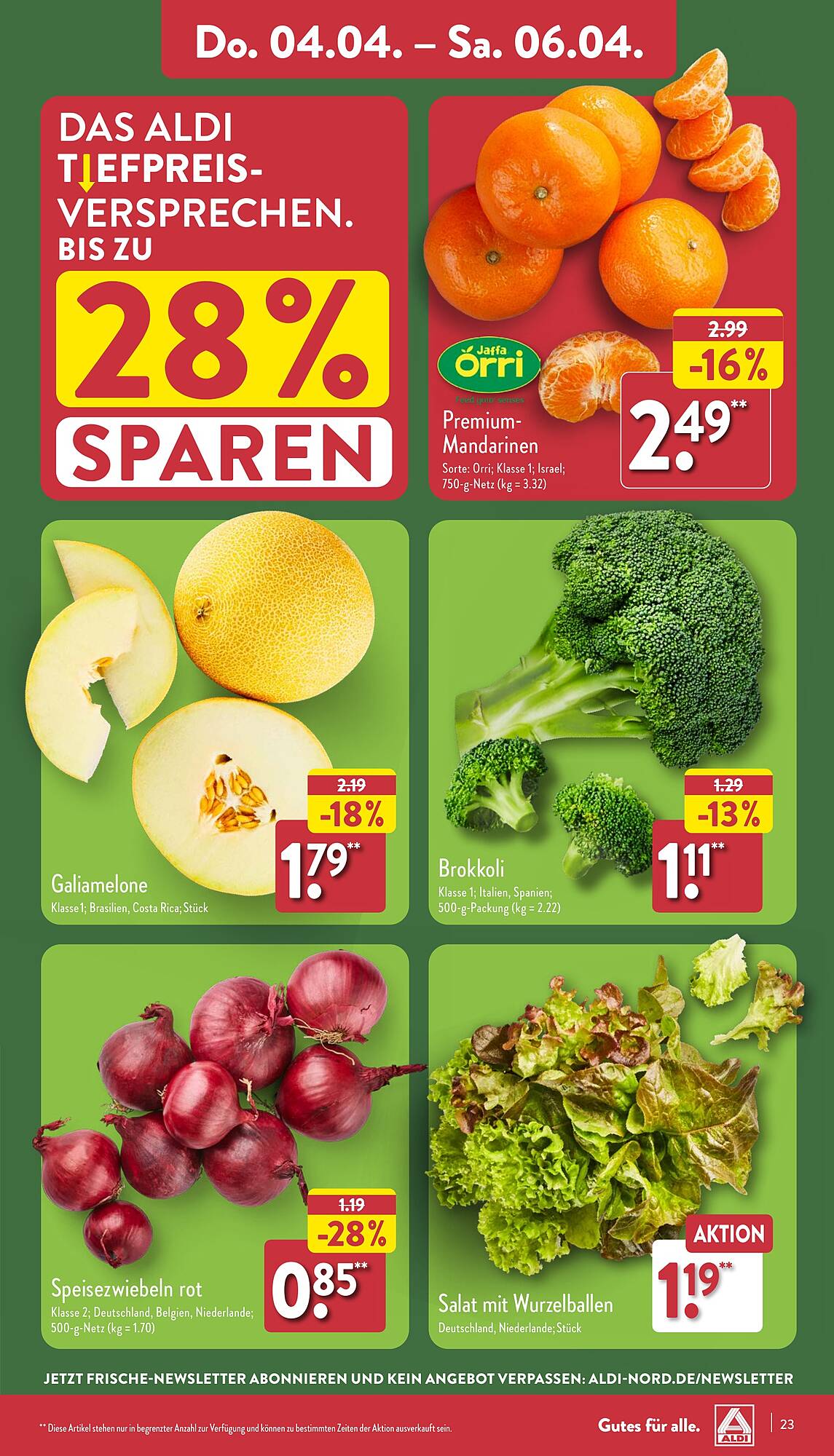 ALDI Nord Prospekt 2 – 6 April 2024 Seite 23