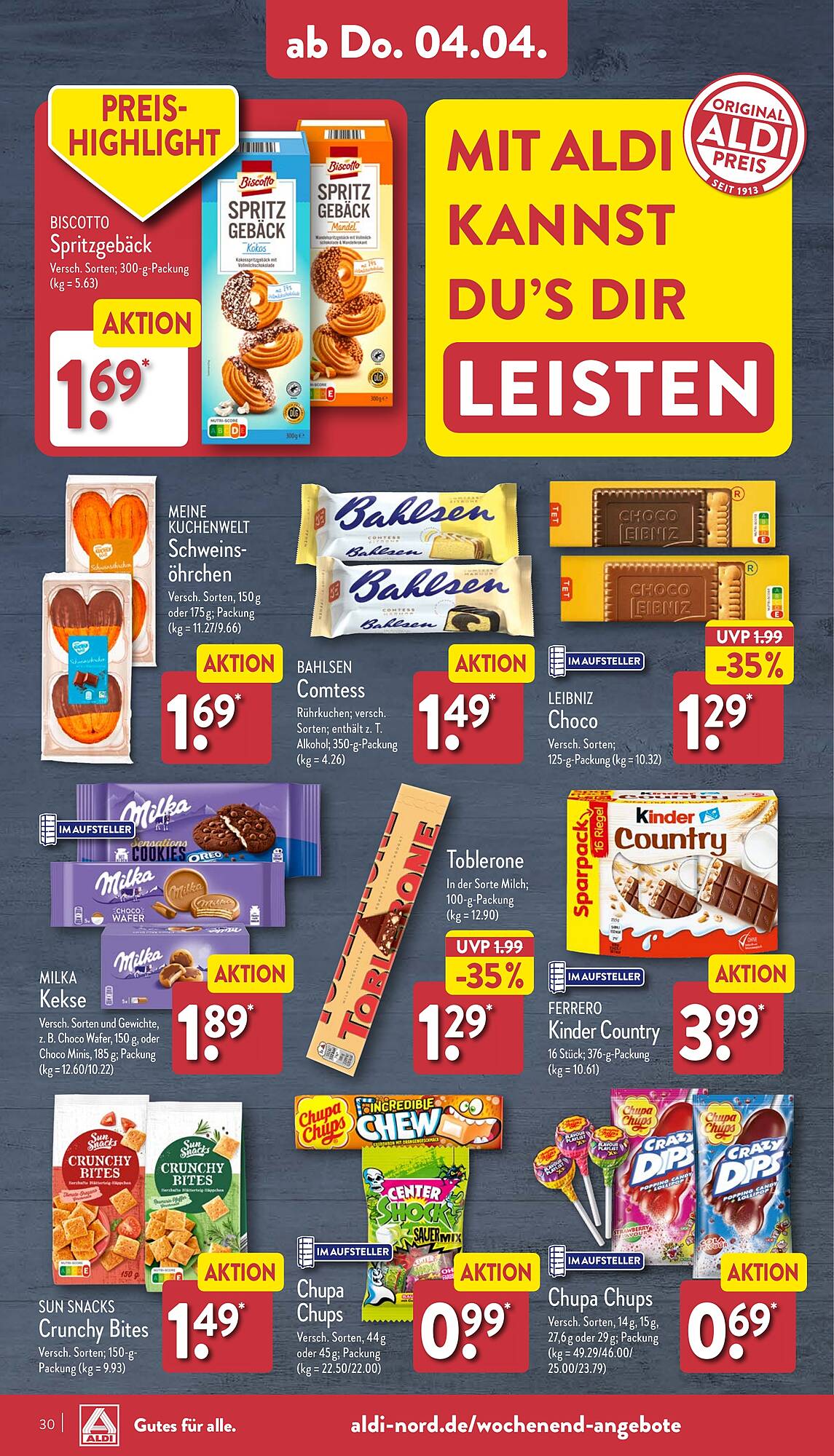 ALDI Nord Prospekt 2 – 6 April 2024 Seite 30