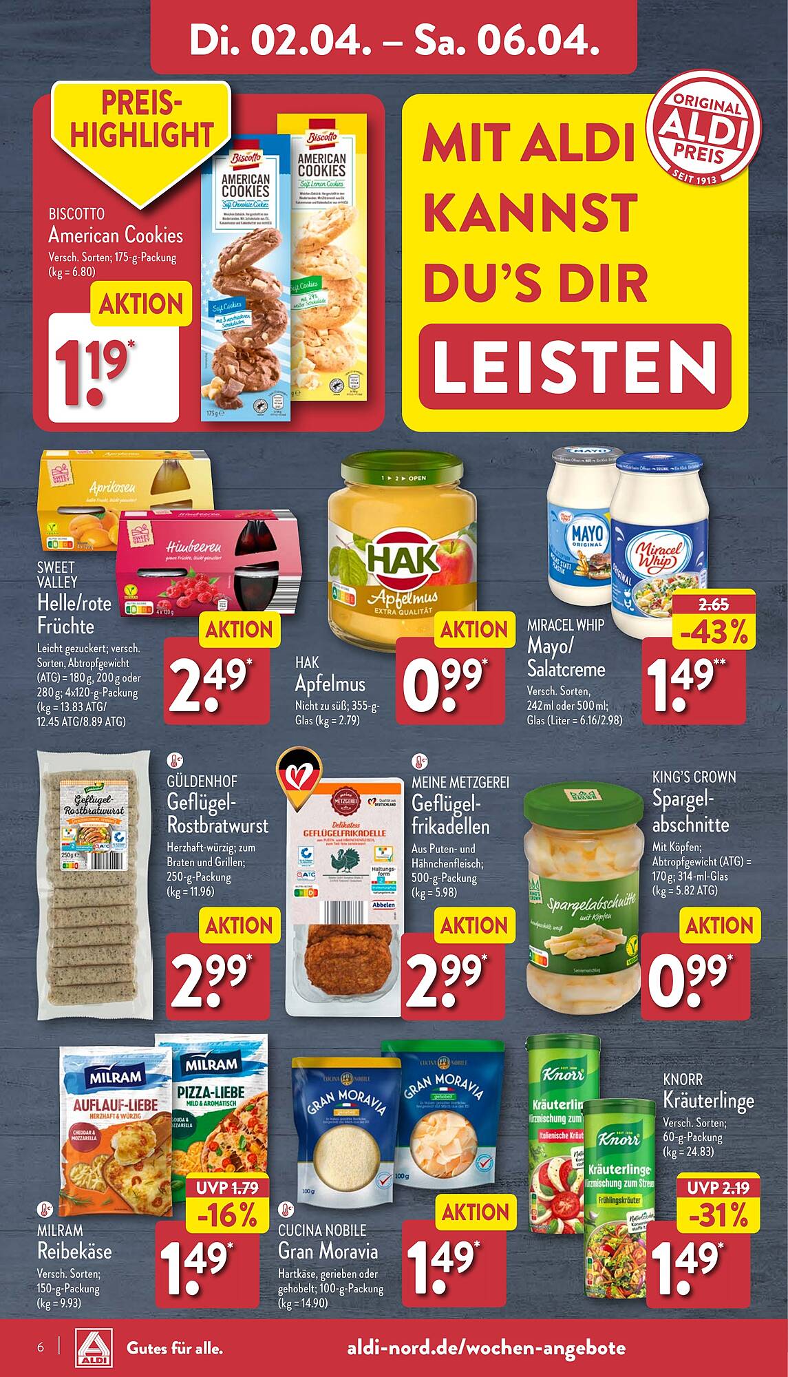 ALDI Nord Prospekt 2 – 6 April 2024 Seite 6