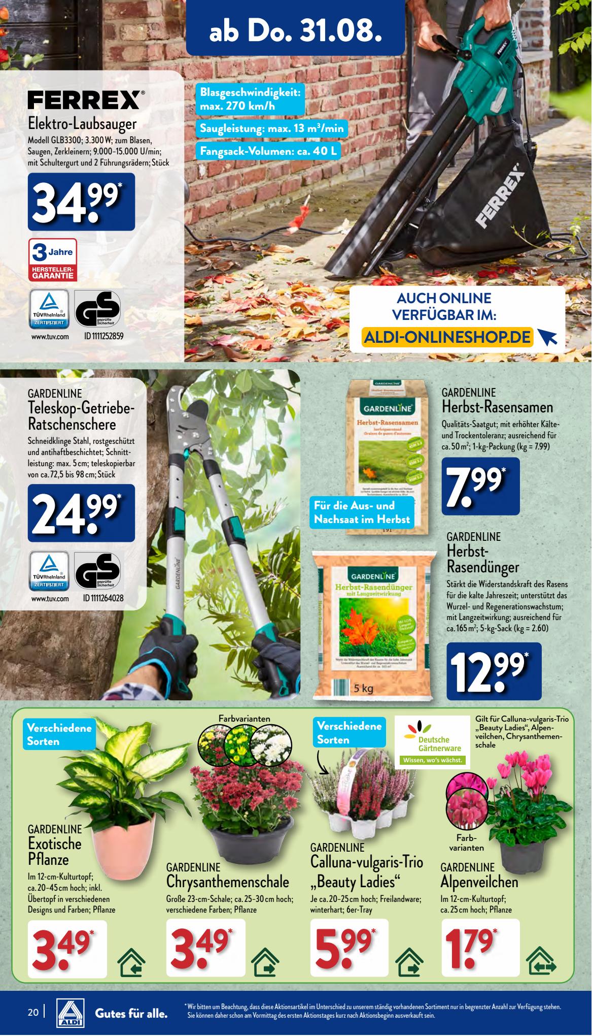 ALDI Nord Prospekt 21 – 24 August 2023 Seite 20
