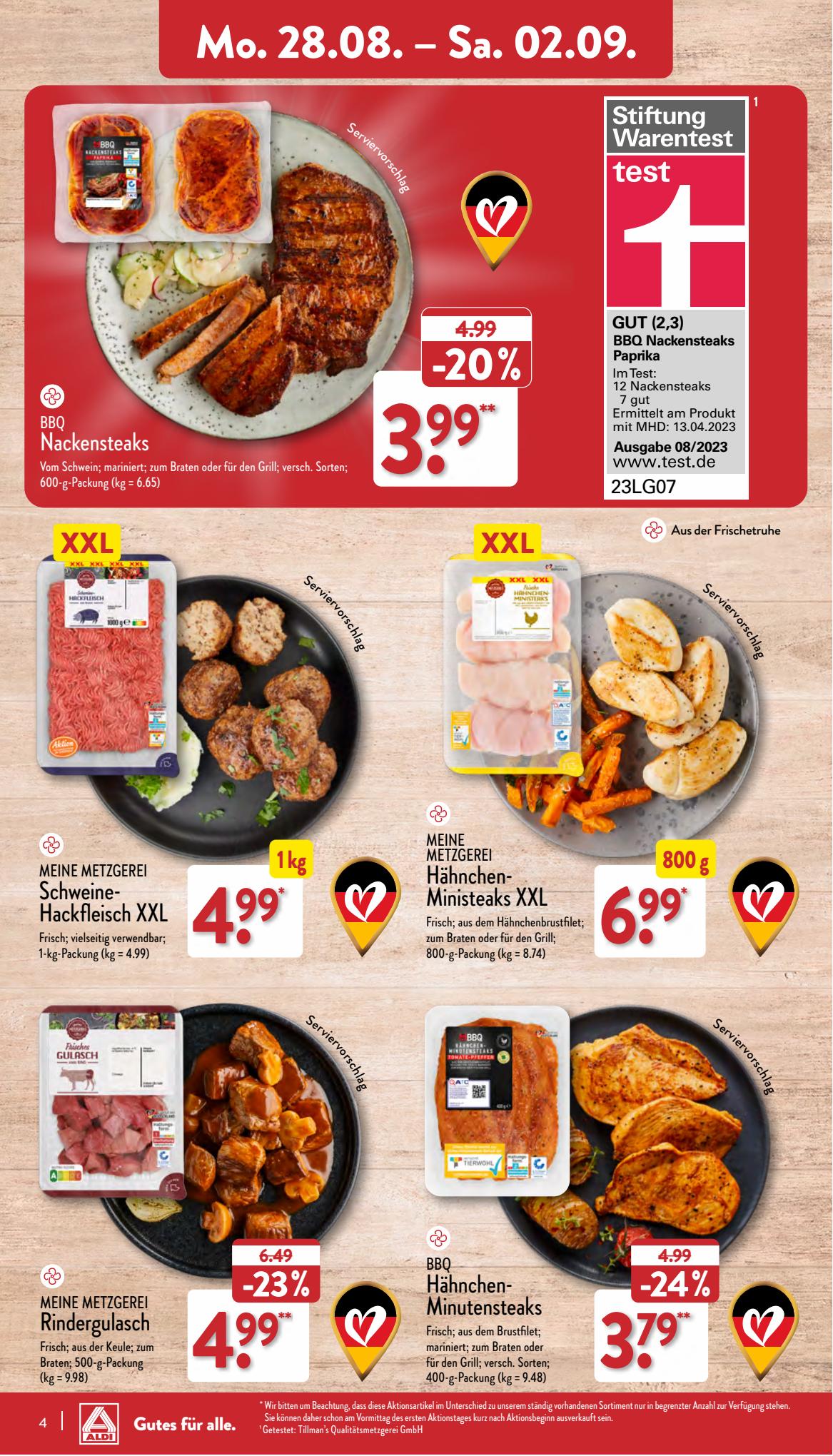 ALDI Nord Prospekt 21 – 24 August 2023 Seite 4