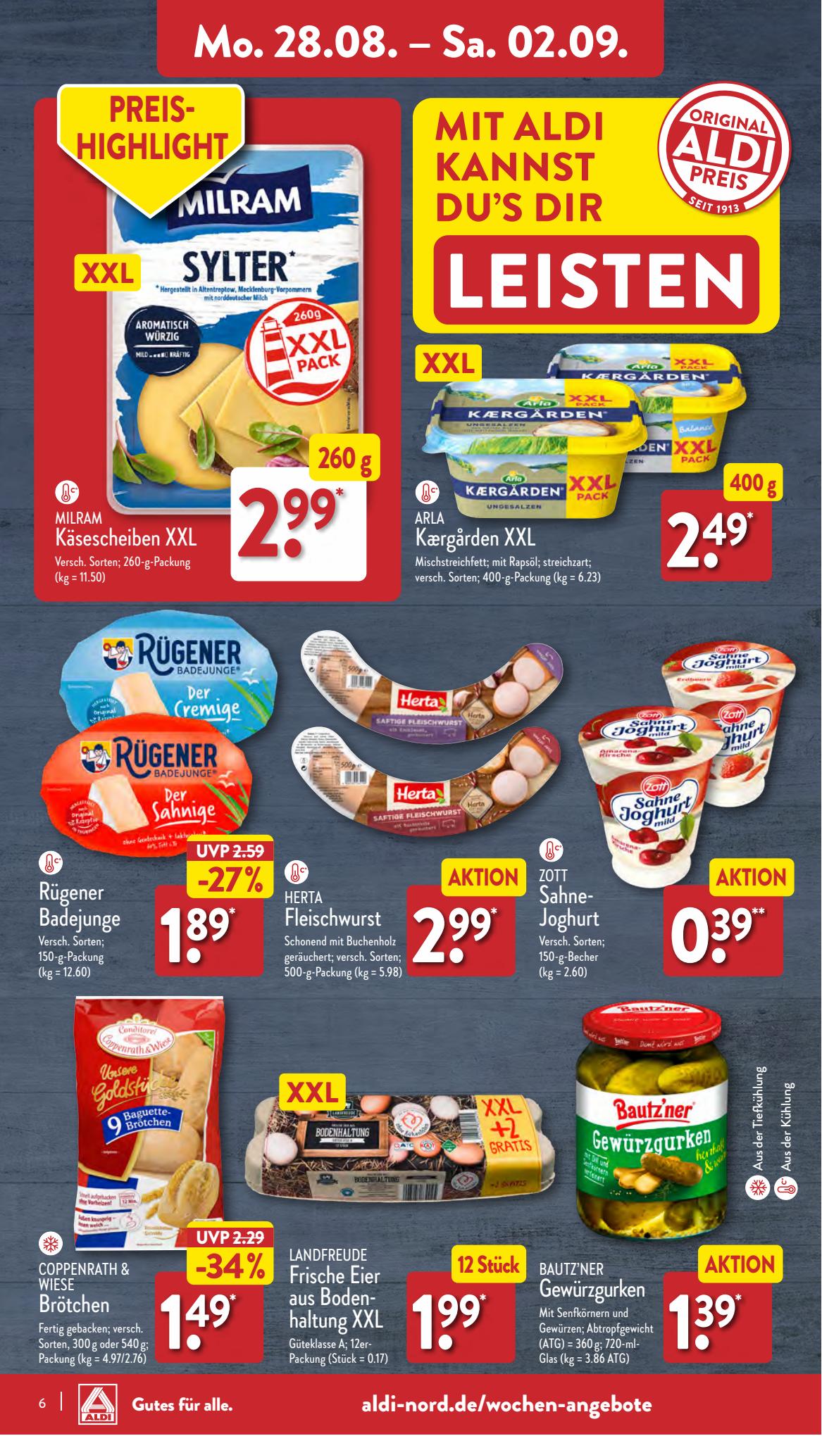 ALDI Nord Prospekt 21 – 24 August 2023 Seite 6