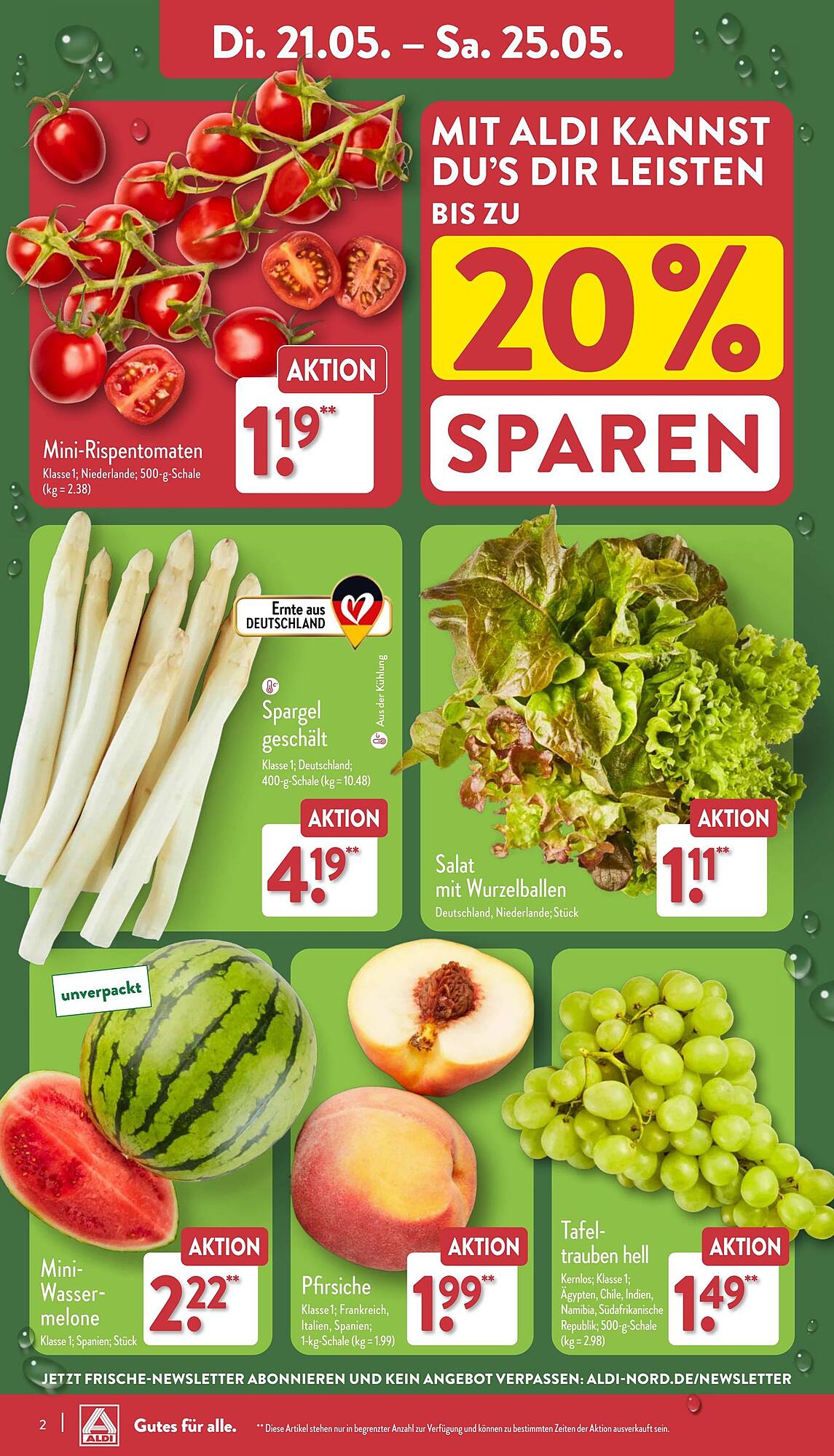 ALDI Nord Prospekt 21 – 25 Mai 2024 Seite 2