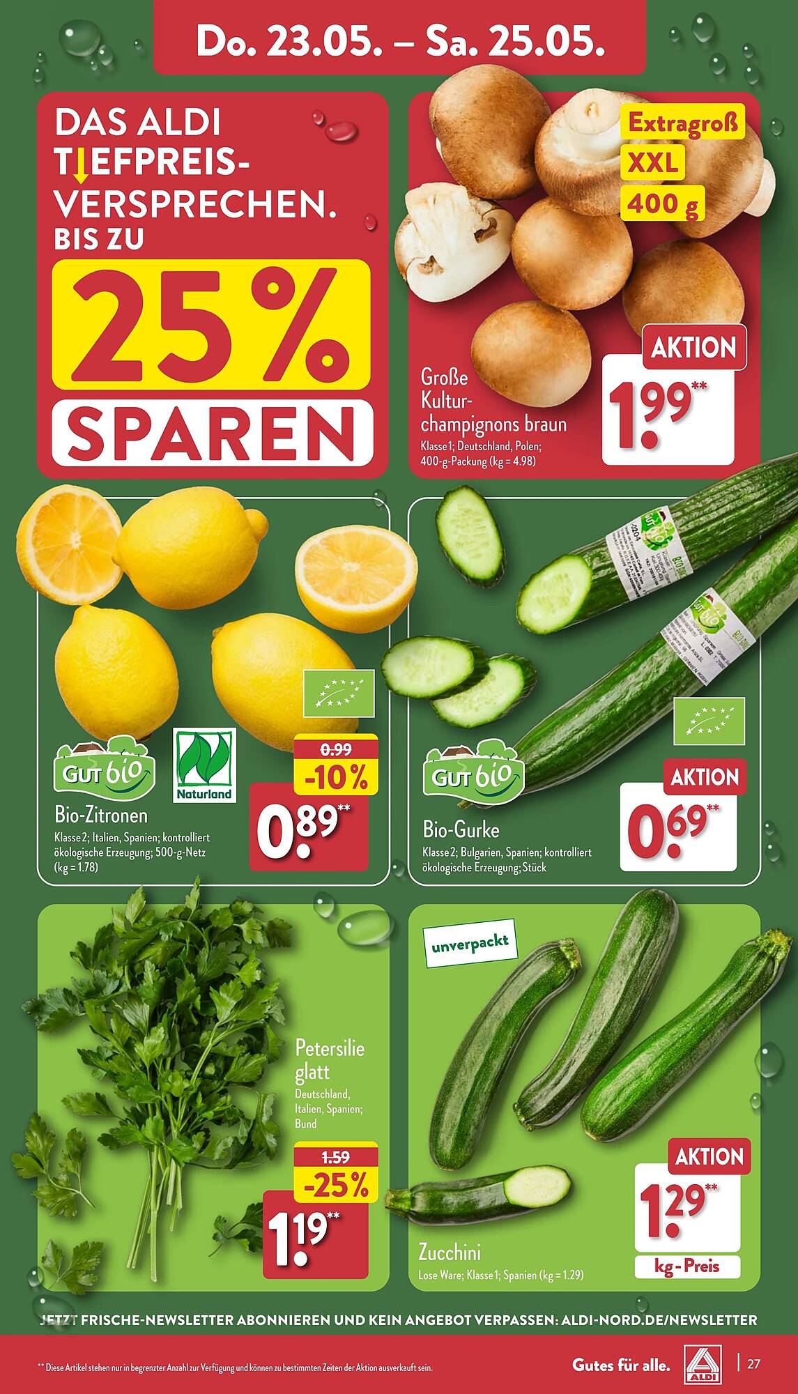 ALDI Nord Prospekt 21 – 25 Mai 2024 Seite 27