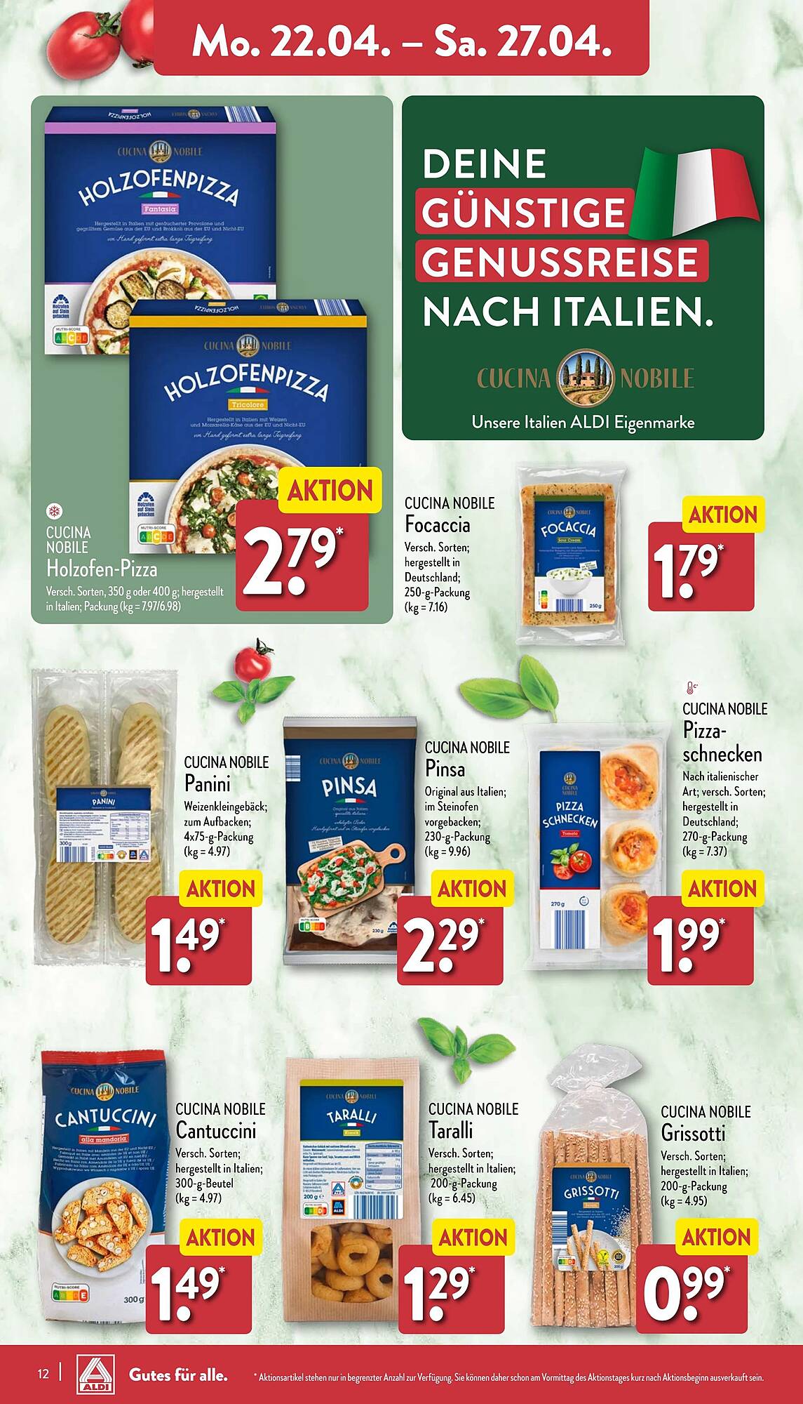 ALDI Nord Prospekt 22 – 27 April 2024 Seite 12