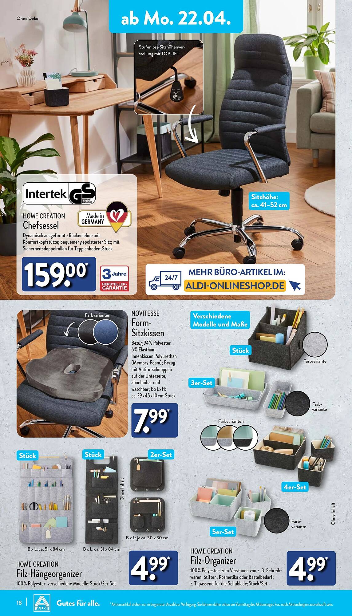 ALDI Nord Prospekt 22 – 27 April 2024 Seite 18