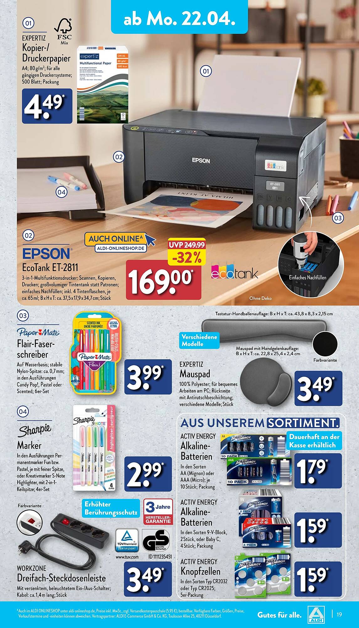 ALDI Nord Prospekt 22 – 27 April 2024 Seite 19