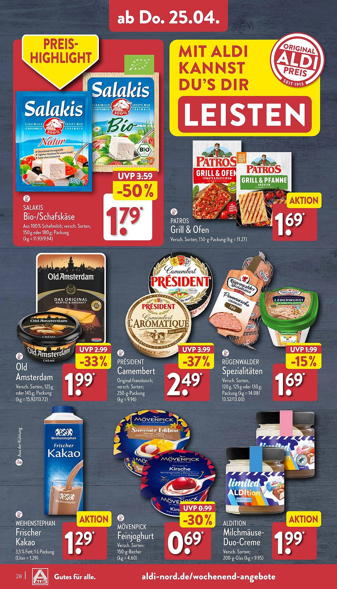ALDI Nord Prospekt 22 – 27 April 2024 Seite 28