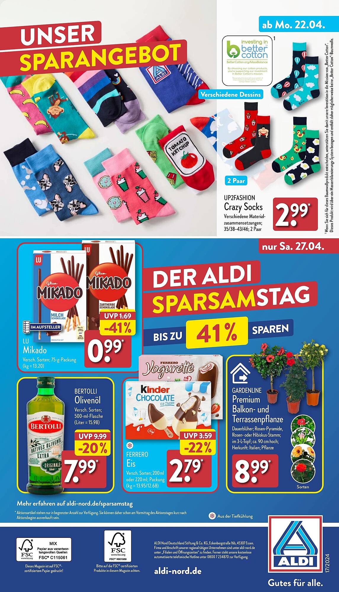 ALDI Nord Prospekt 22 – 27 April 2024 Seite 42