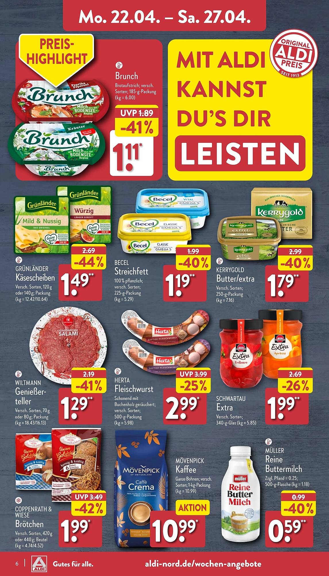 ALDI Nord Prospekt 22 – 27 April 2024 Seite 6