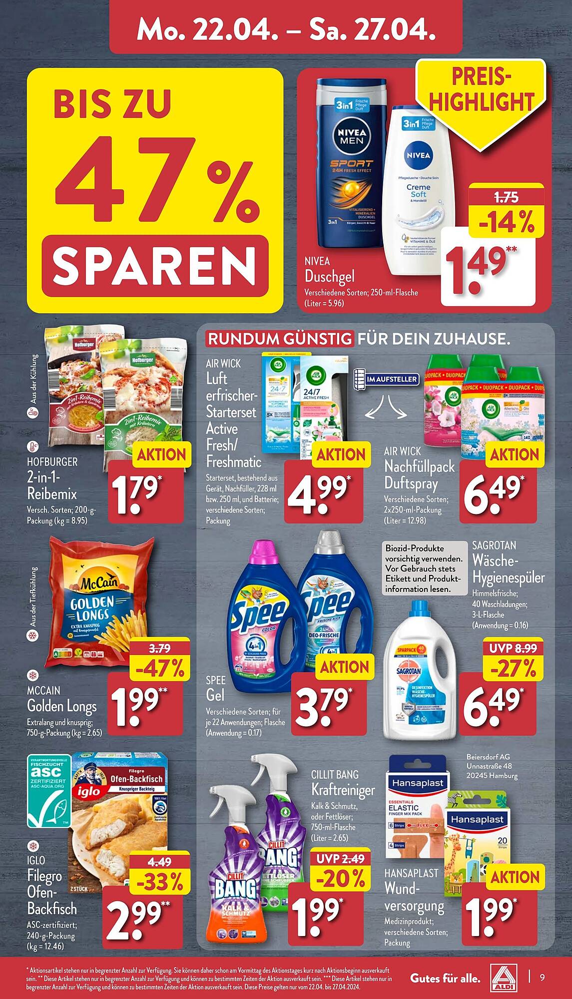 ALDI Nord Prospekt 22 – 27 April 2024 Seite 9