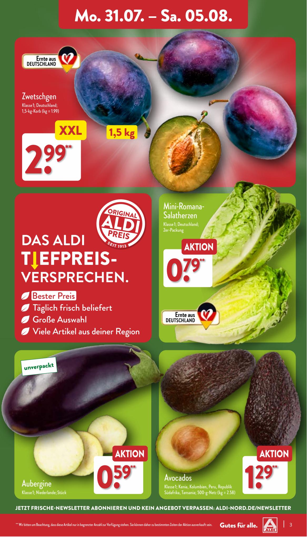 ALDI Nord Prospekt 24 – 27 Juli 2023 Seite 3