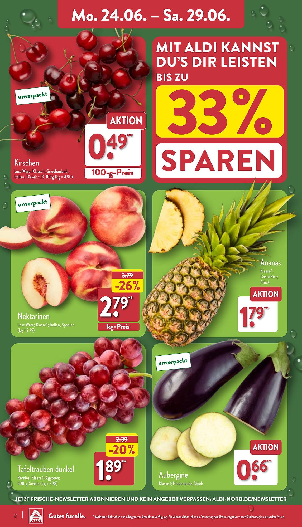 ALDI Nord Prospekt 24 – 29 Juni 2024 Seite 2
