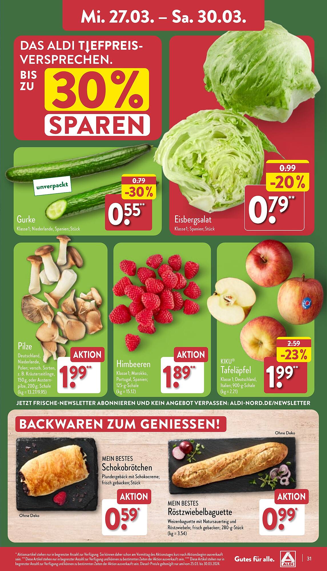 ALDI Nord Prospekt 25 – 30 Marsch 2024 Seite 31