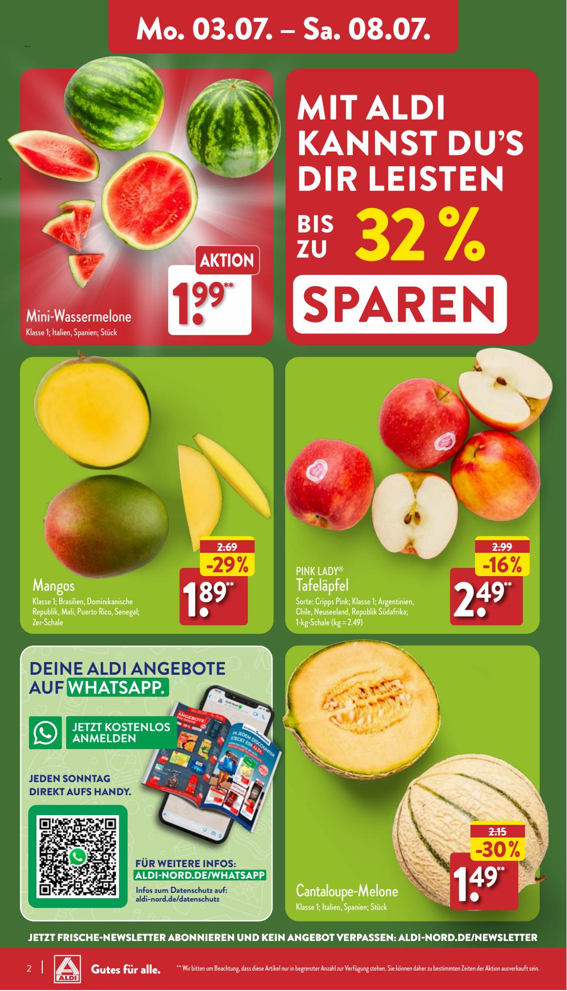 ALDI Nord Prospekt 26 Juni – 8 Juli 2023 Seite 2
